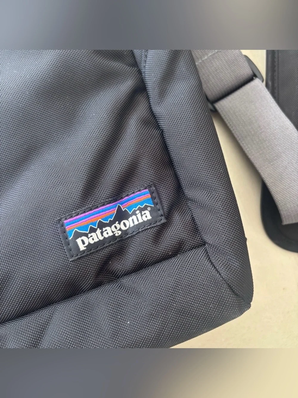 Patagonia Black Messenger Bag